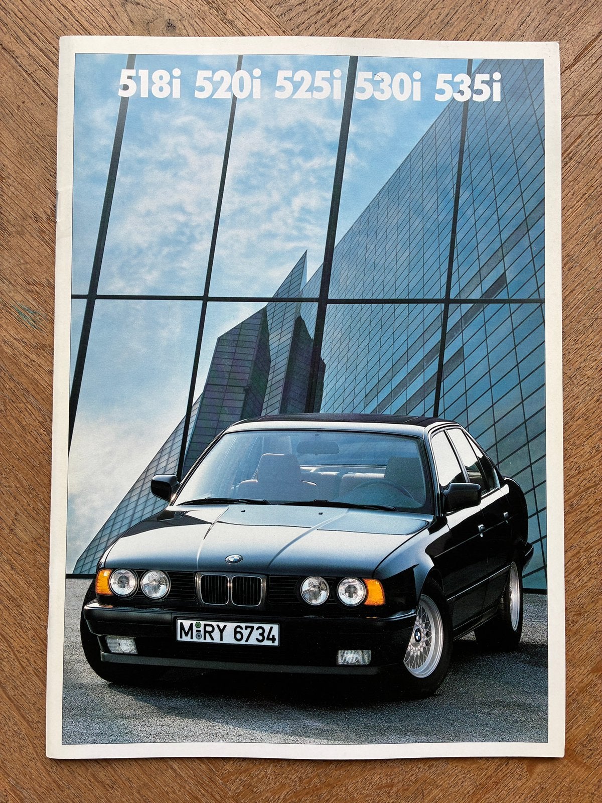 BMW 5-serie E34 brochure 2/89, Boeken, Verzenden, Zo goed als nieuw, BMW