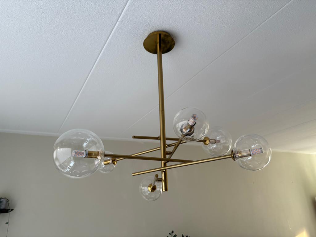 Grape pendant loftlamp 6 bol, Ophalen of Verzenden, Zo goed als nieuw