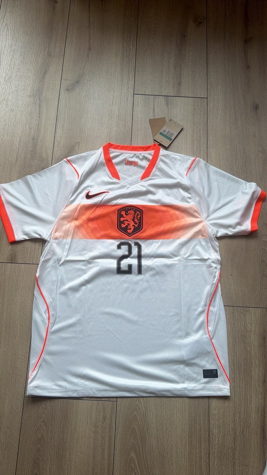 Nederlands Elftal Shirt, Ophalen of Verzenden, Nieuw, Wit, Voetbal
