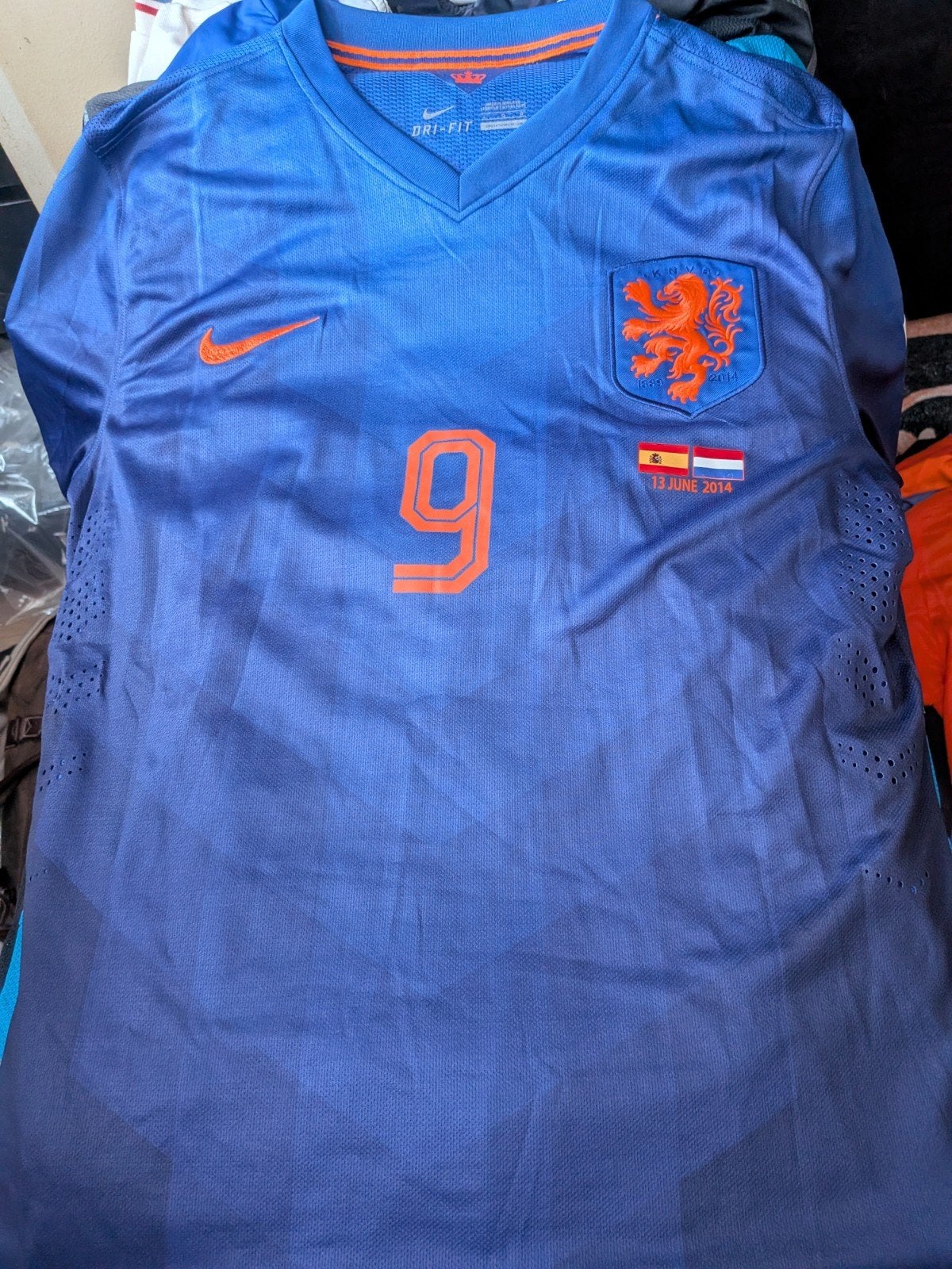 Officieel Nike Nederland WK 2014 Thuisshirt V. Persie #9, Maat M, Ophalen of Verzenden, Zo goed als nieuw, Shirt