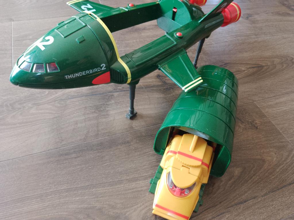Supersize Thunderbird 2 en 4 Vivid, Verzamelen, Ophalen of Verzenden, Gebruikt, Tv, Beeldje, Replica of Model