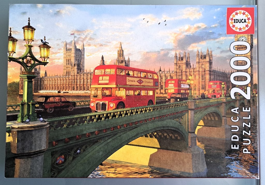 Educa puzzel Westminster Bridge London 2000 stukjes, Ophalen, Meer dan 1500 stukjes, Zo goed als nieuw, Legpuzzel