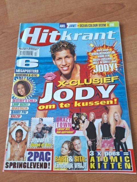 Hitkrant 2001 Jody Bernal Janet Jackson 2Pac Shakur Abel Jlo, Verzamelen, Verzenden, 1980 tot heden, Nederland, Tijdschrift