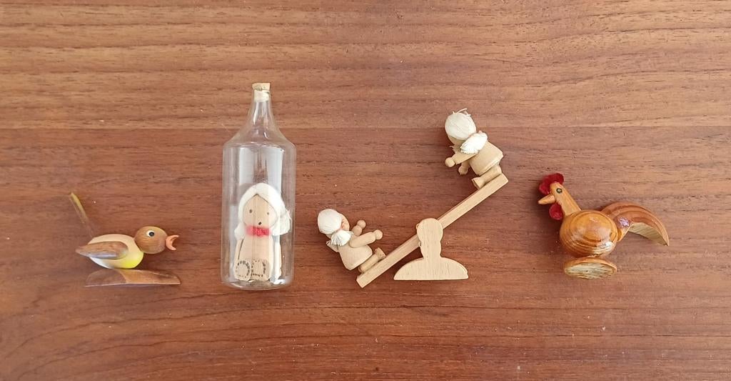Setje letterbakfiguurtjes Scandinavische stijl jaren '80, Ophalen