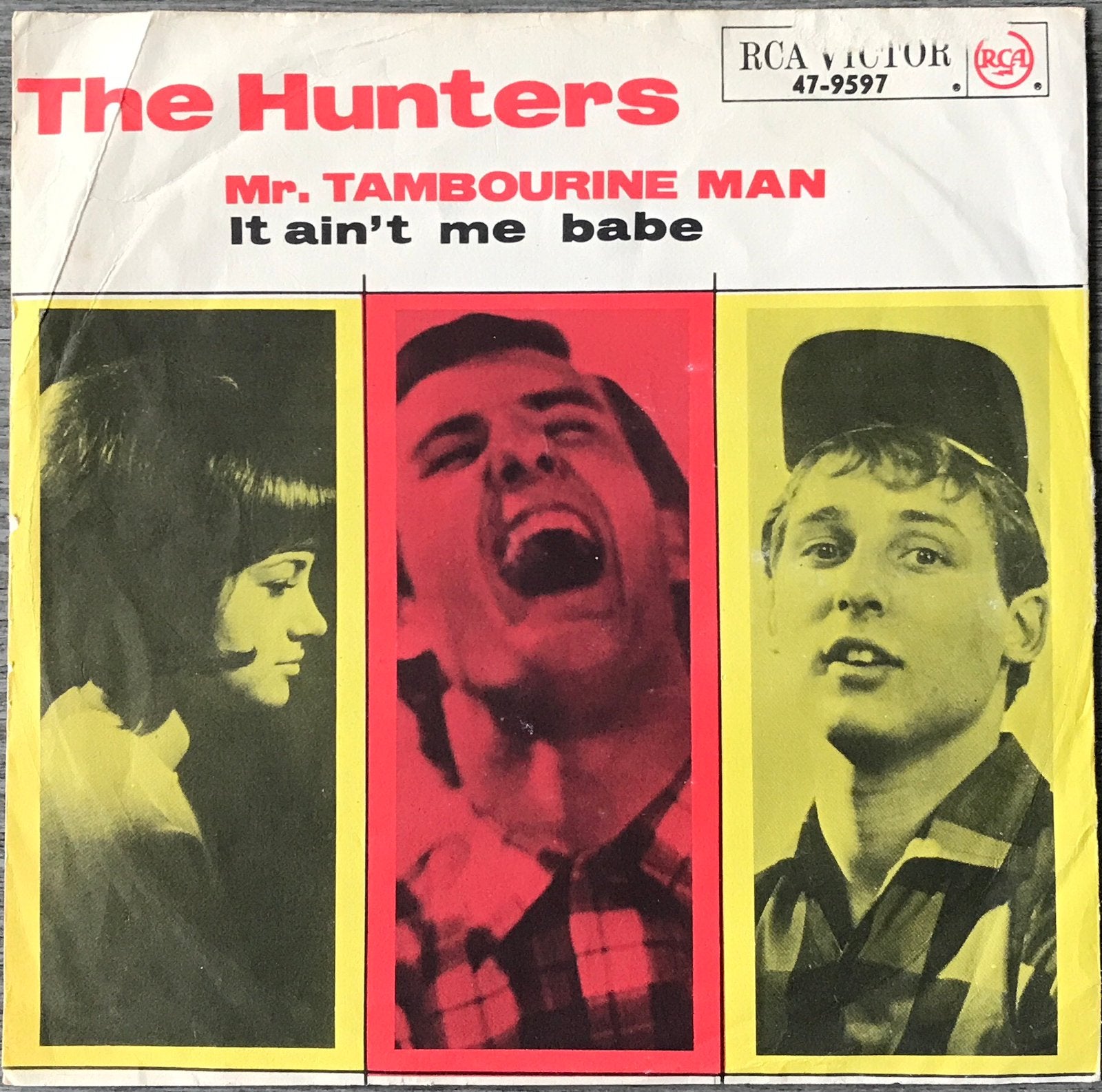 Foto 3 van The Hunters - Mr.Tambourine man (65)pl.mooi/Hoes ALS NW(NL3)