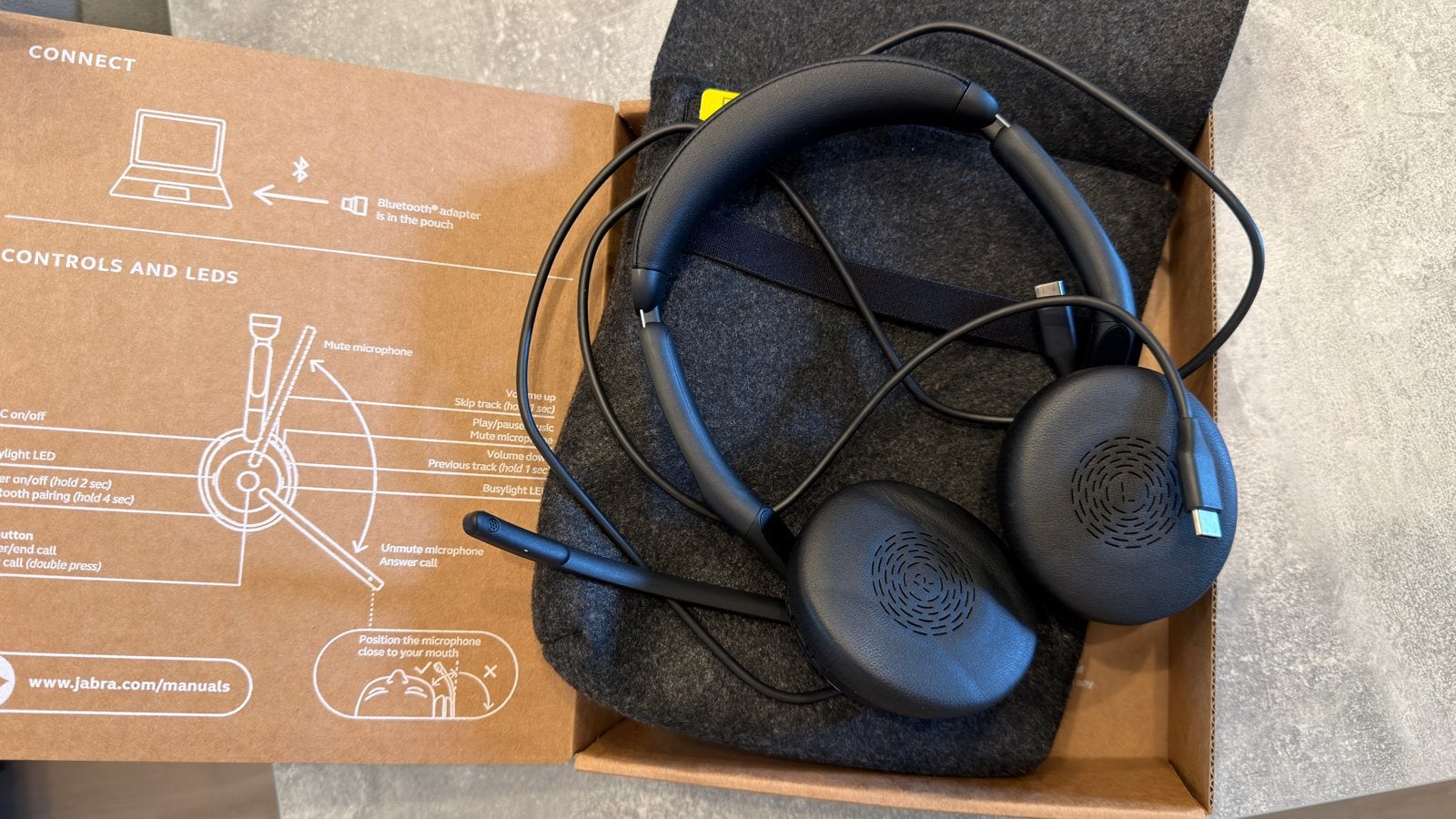 New Headset Jabra Evolve2 55, Ophalen, Bluetooth, On-ear, Zo goed als nieuw