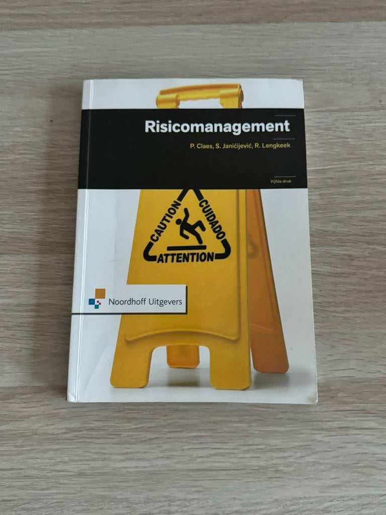 Risicomanagement - P. Claes, S. Janićijević, R. Lengkeek, Ophalen of Verzenden, Gamma, Zo goed als nieuw, HBO