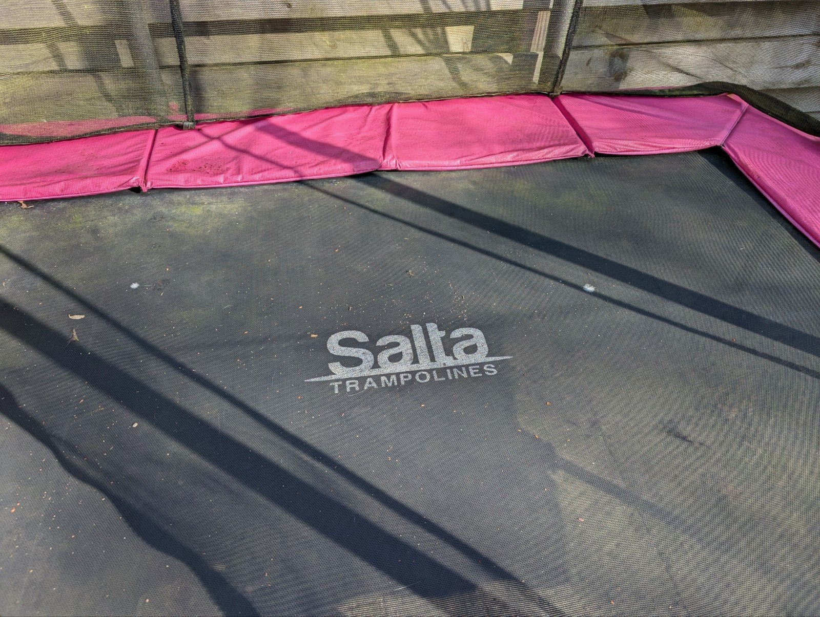 Salta Trampoline met Veiligheidsnet - Roze, Ophalen, Gebruikt