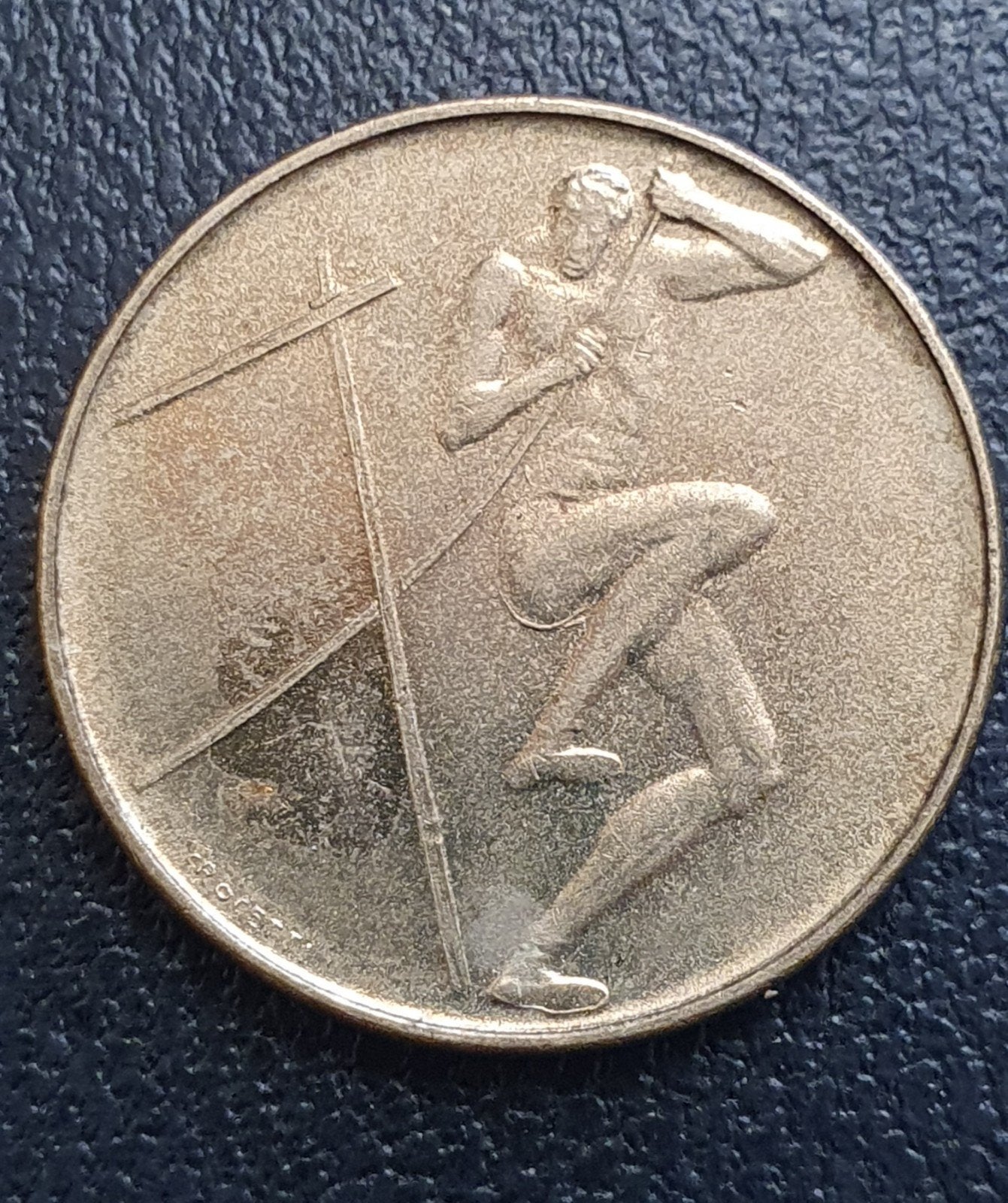 20 lire 1980 San Marino olympische spelen., Ophalen of Verzenden, Overige landen, Losse munt