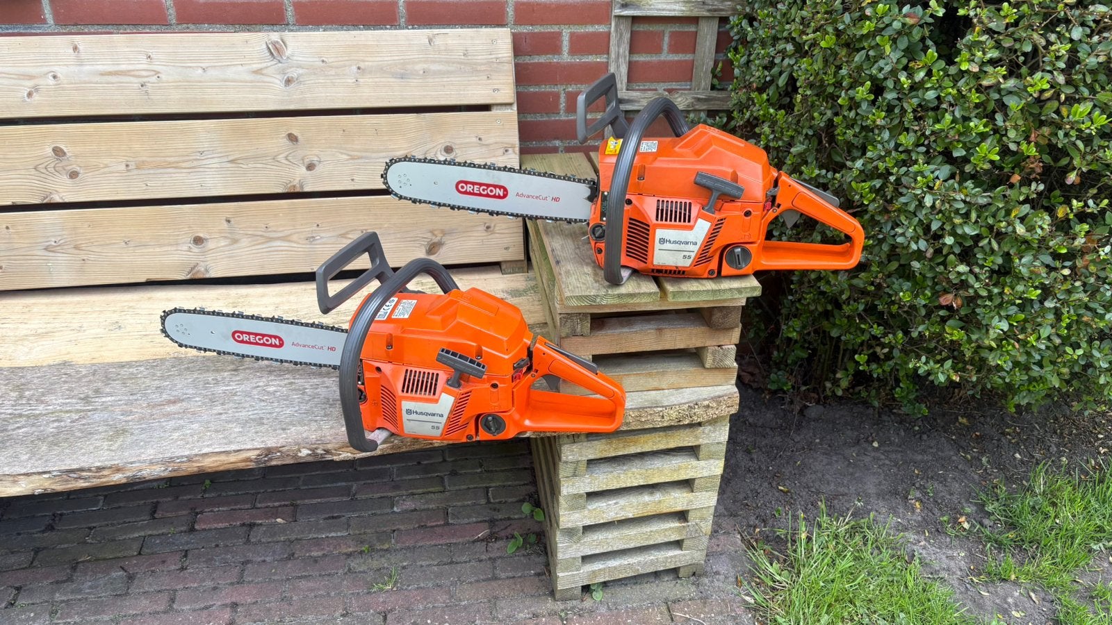 Husqvarna 55 kettingzaag. Incl nieuw blad en ketting, Ophalen of Verzenden, Zo goed als nieuw