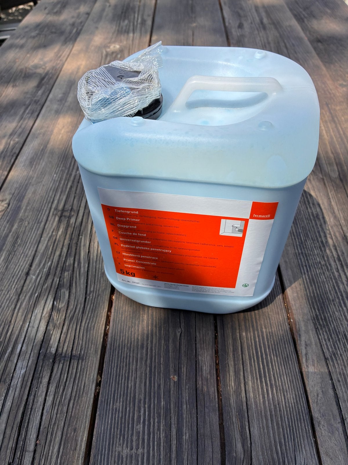 Fermacell Diepgrond 5kg - Nieuw!, Minder dan 5 liter, Ophalen of Verzenden, Nieuw, Grijs