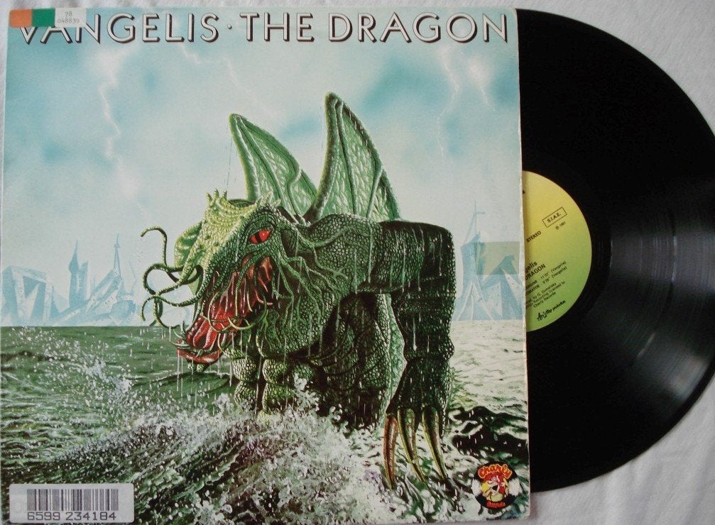 Vangelis - The dragon, Cd's en Dvd's, Vinyl | Rock, LP, Gebruikt, Overige genres, Ophalen of Verzenden