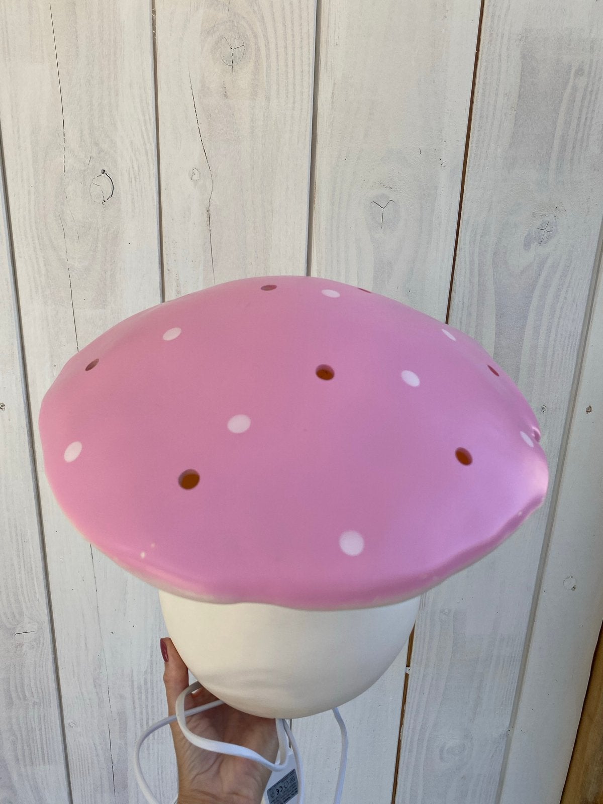 Roze Paddenstoel Lamp - Nachtlampje Kinderkamer, Ophalen, Overige merken, Zo goed als nieuw, Lamp