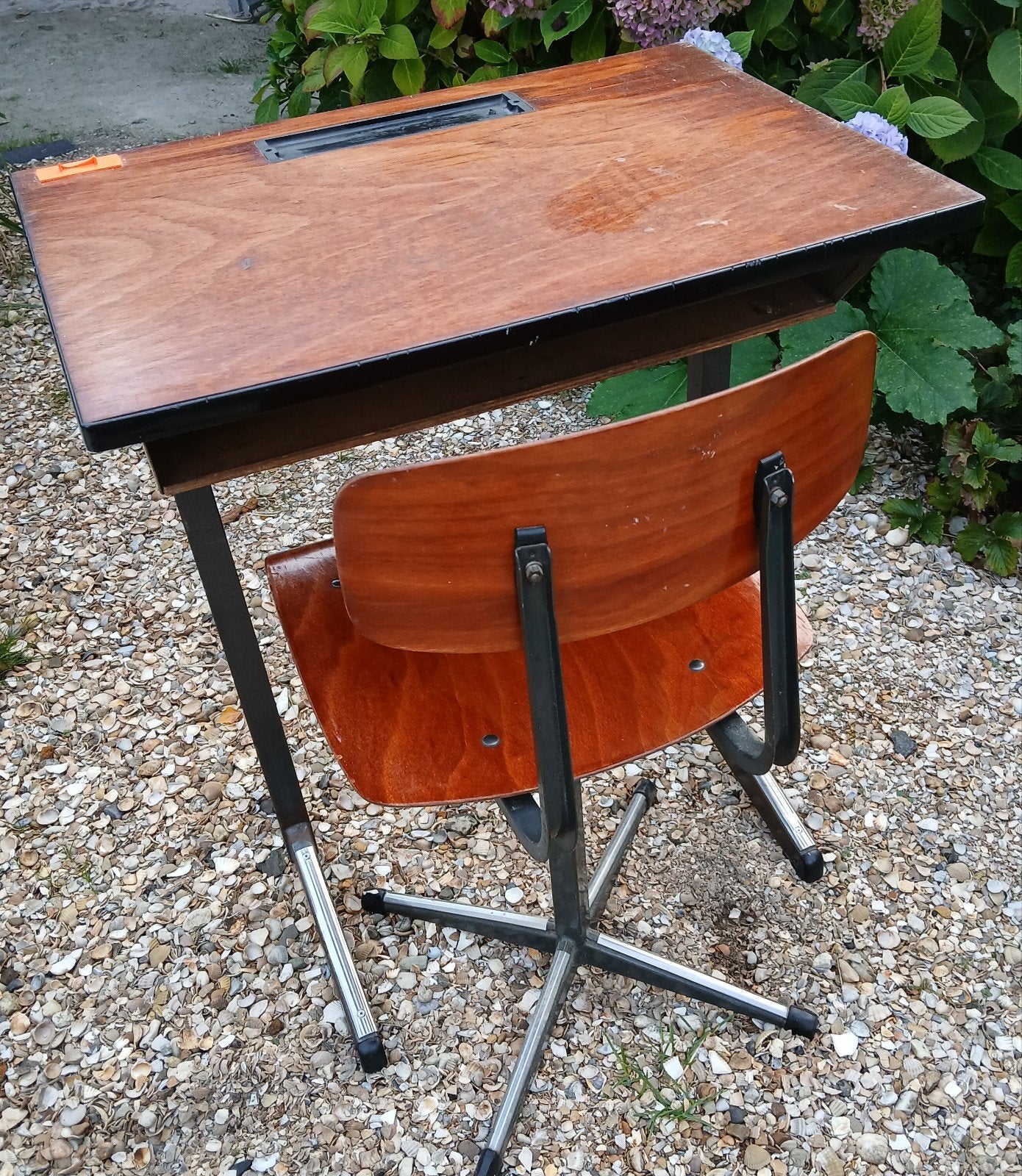 Vintage schoolset, Kinderen en Baby's, Ophalen, Gebruikt, Tafel(s) en Stoel(en)