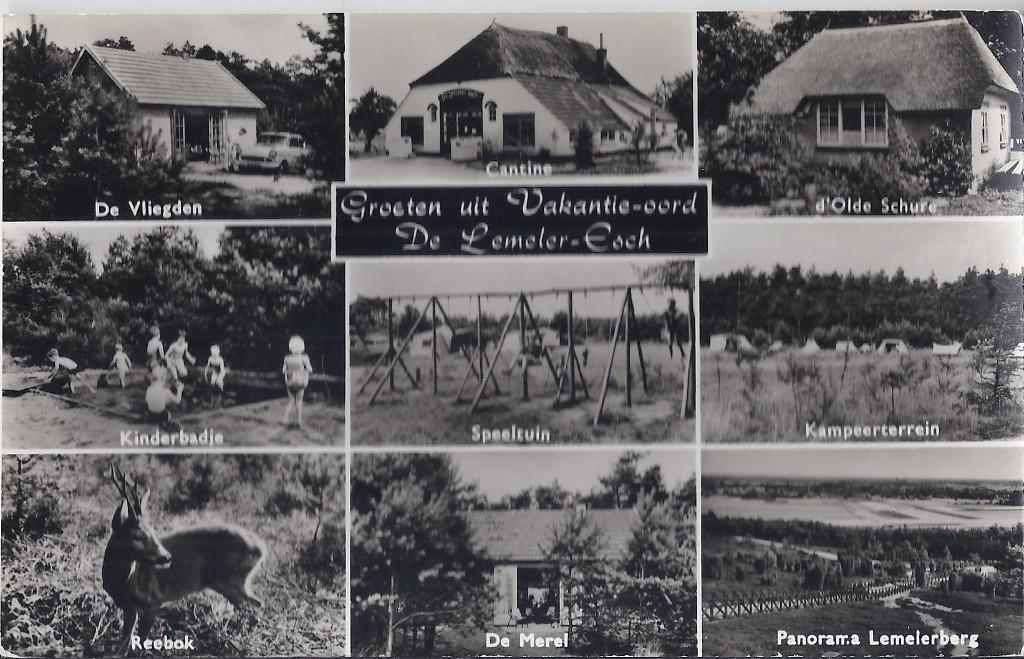 Lemele de Lemeler Esch Vakantieoord Oude Ansichtkaart 8597, Ophalen of Verzenden, 1960 tot 1980, Gelopen, Noord-Brabant