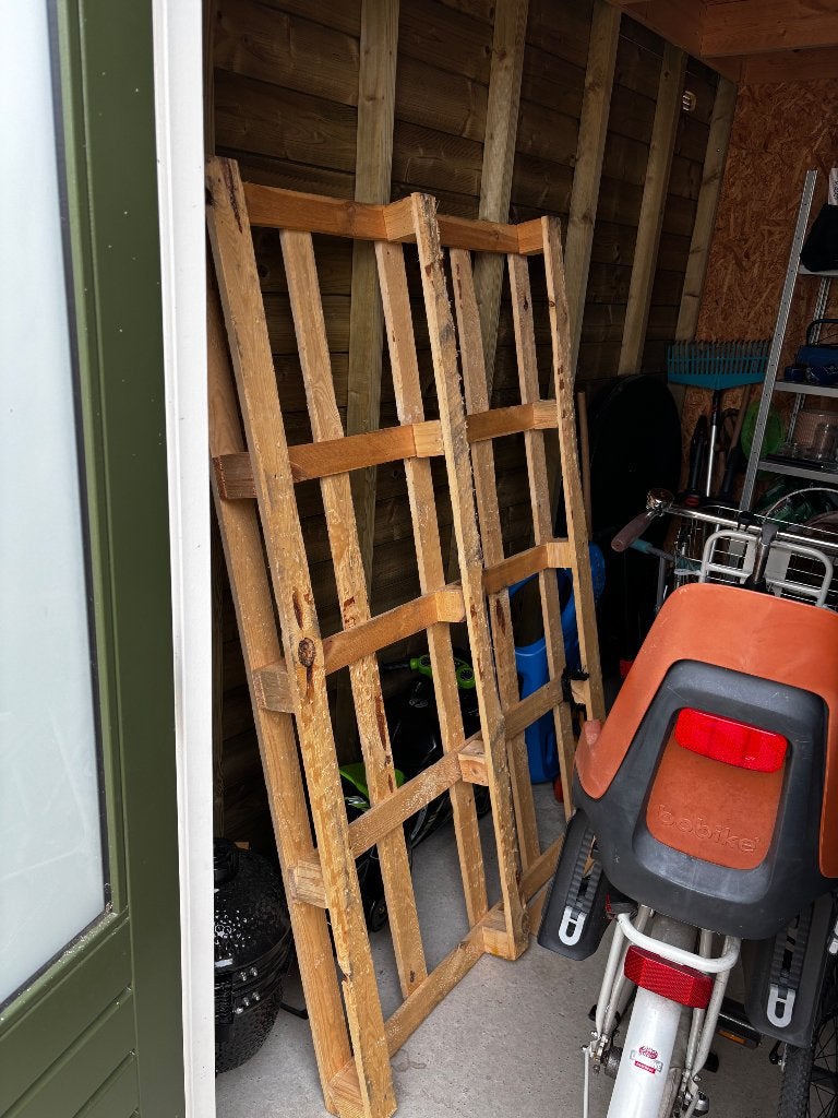 Pallet of brandhout, Doe-het-zelf en Verbouw, Hout en Planken, Ophalen, Gebruikt, Minder dan 25 mm, Minder dan 200 cm