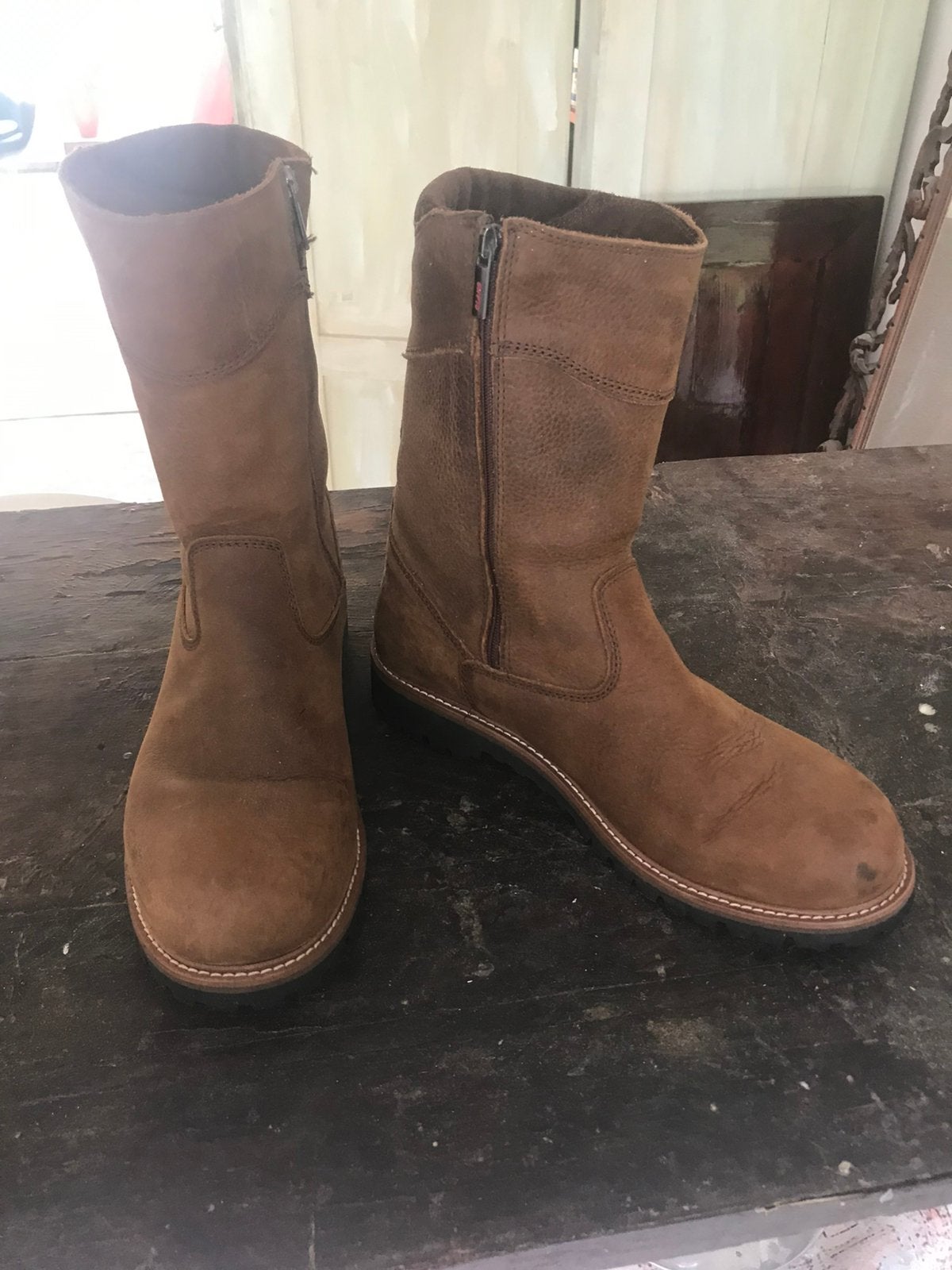Olang - leren winterlaars, heren, gevoerd. Zgan, mt 45, Kleding | Heren, Ophalen of Verzenden, Zo goed als nieuw, Bruin, Boots