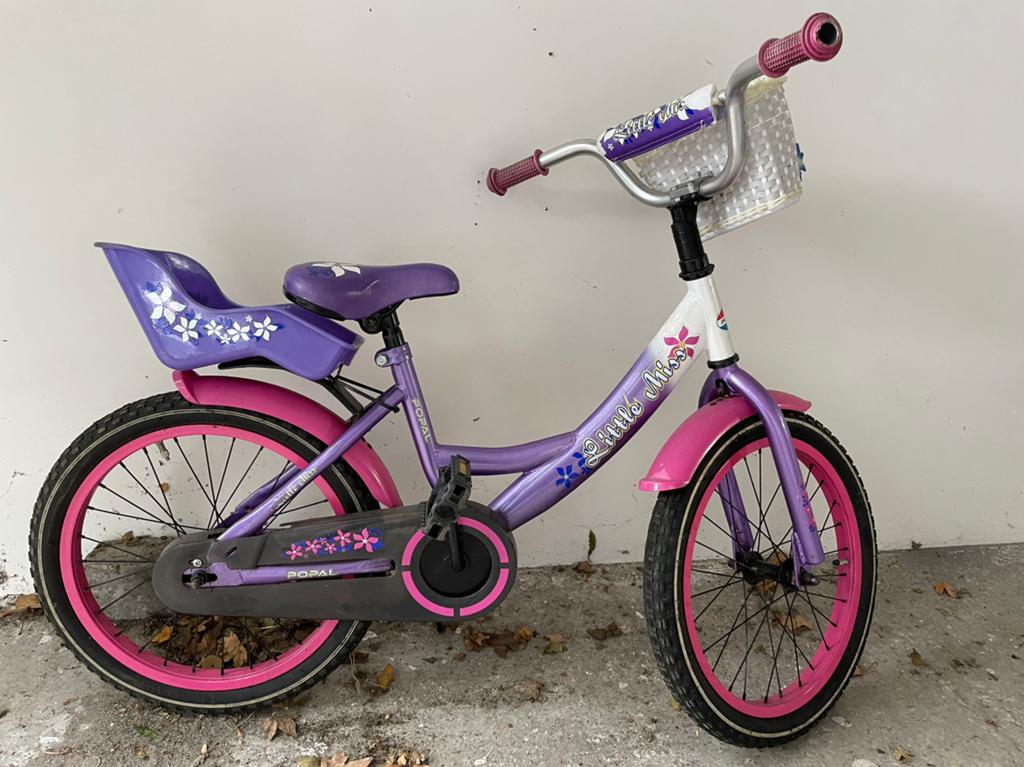 Popal meisjesfiets Little Miss 20 inch met poppenzitje, Fietsen en Brommers, Fietsen | Kinderfietsjes, Ophalen, Gebruikt, Terugtraprem