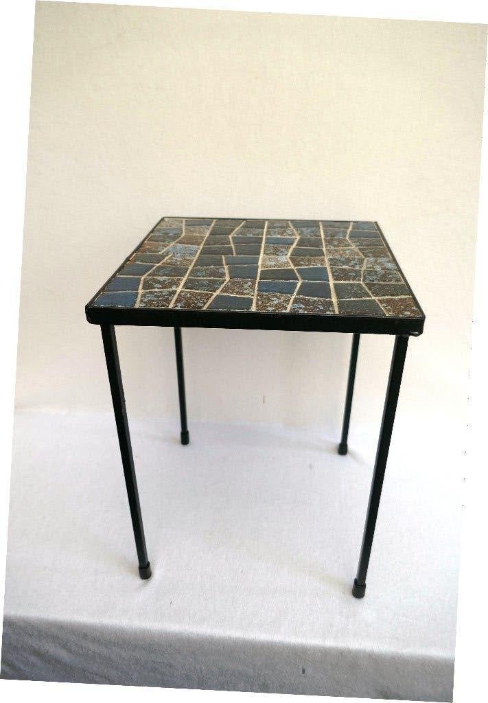 tegeltafeltje - smeedwerk met mozaïek, Antiek en Kunst, Ophalen
