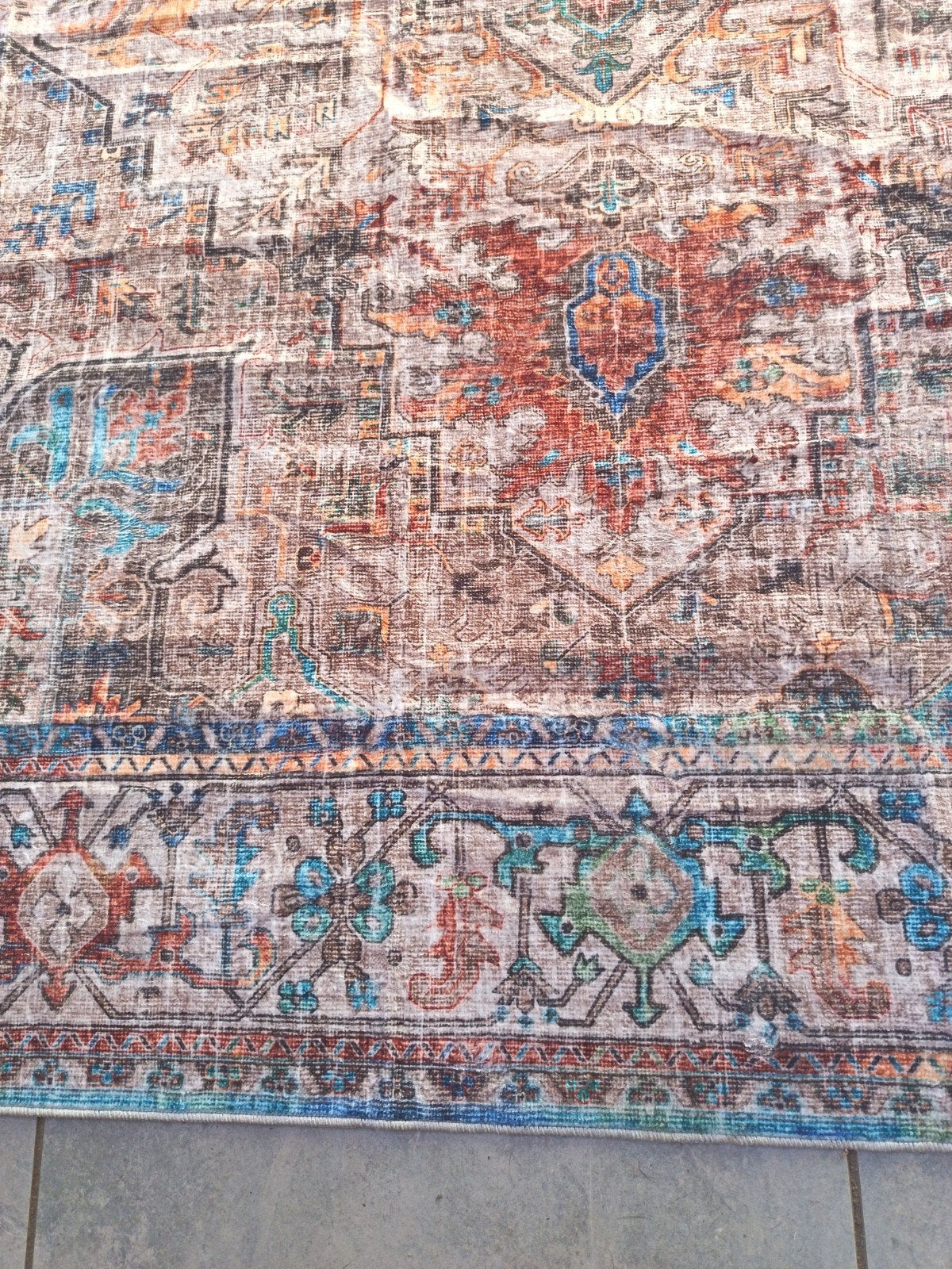 Vrijwel nieuw, zacht vloerkleed 200x290cm, machinewasbaar, Blauw, 200 cm of meer, Ophalen of Verzenden, Zo goed als nieuw