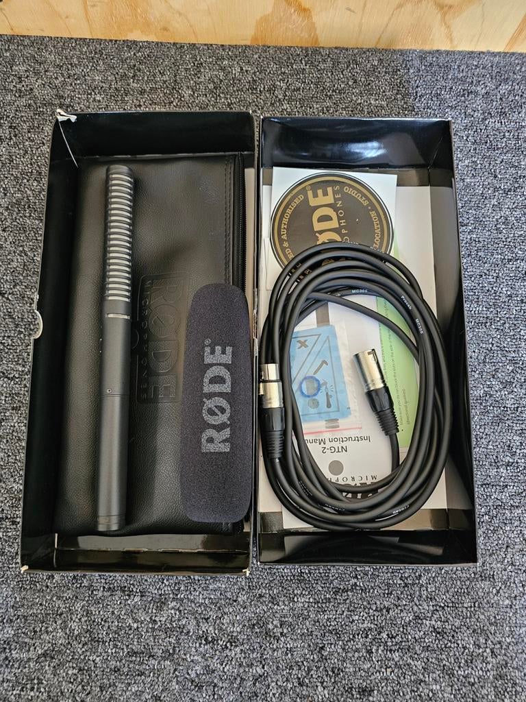 Rode NTG-2 shotgun microfoon - Zo goed als nieuw, Muziek en Instrumenten, Microfoons, Ophalen of Verzenden, Zo goed als nieuw