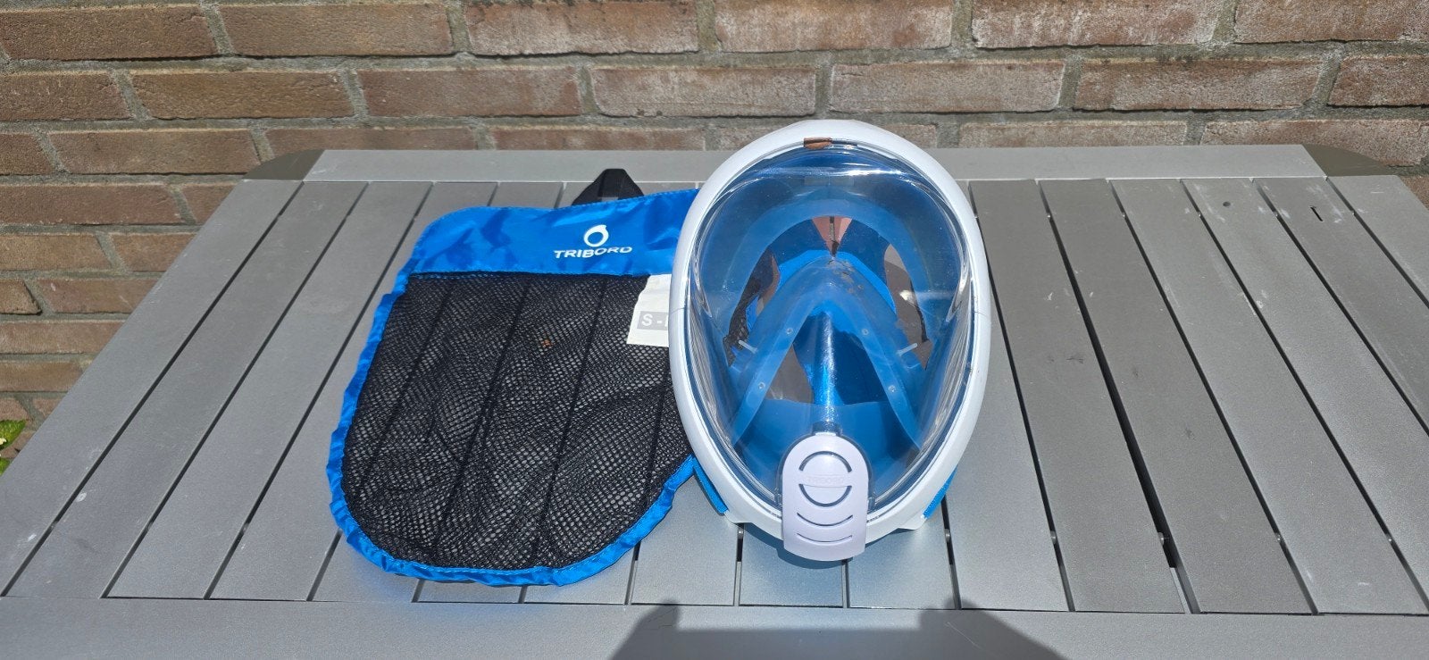 Snorkelmasker Easybreath Tribord met draagtas, Watersport en Boten, Snorkelen, Zo goed als nieuw, Ophalen