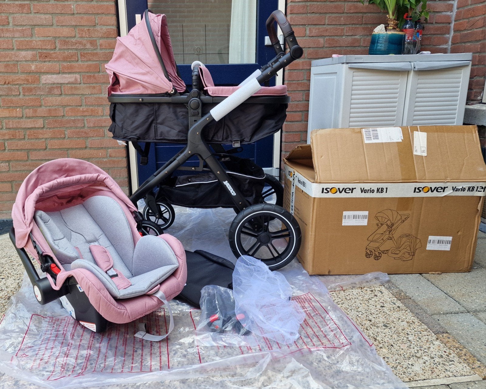 Yazoco 3-in-1 Combiwagen - Nieuw in doos, Met autostoeltje, Nieuw, Combiwagen, Ophalen
