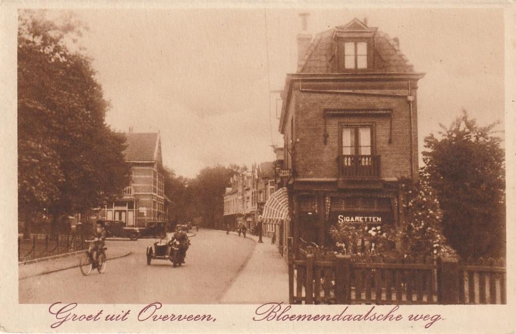 Overveen Bloemendaalsche weg, Ophalen of Verzenden, Voor 1920, Ongelopen, Noord-Holland