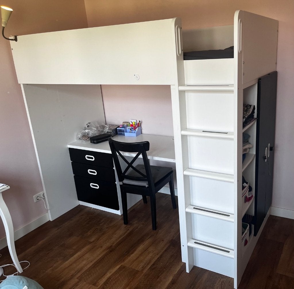 Hoogslaper Smastad incl bureau en (kleren)kast, Ophalen, Gebruikt, Hoogslaper