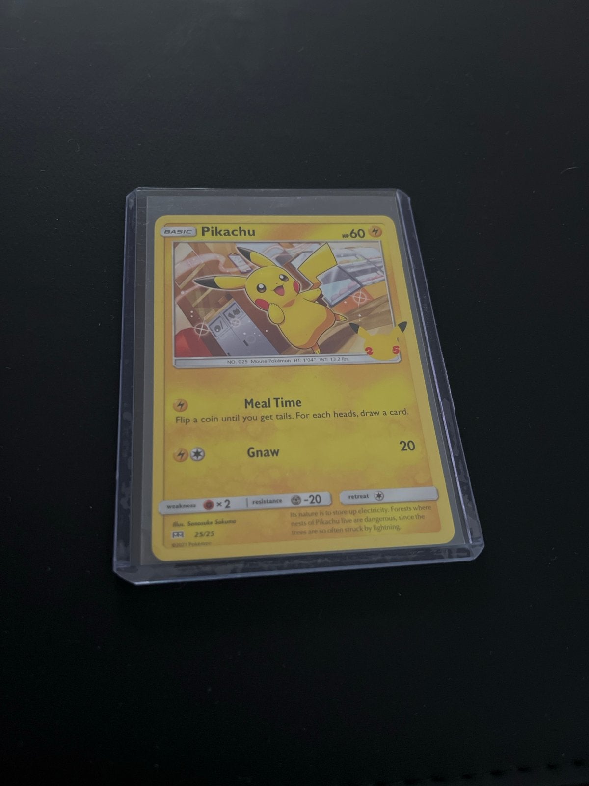 Pikachu Pokémon kaart 25/25 - Basic - Zo goed als nieuw, Ophalen of Verzenden, Zo goed als nieuw, Losse kaart