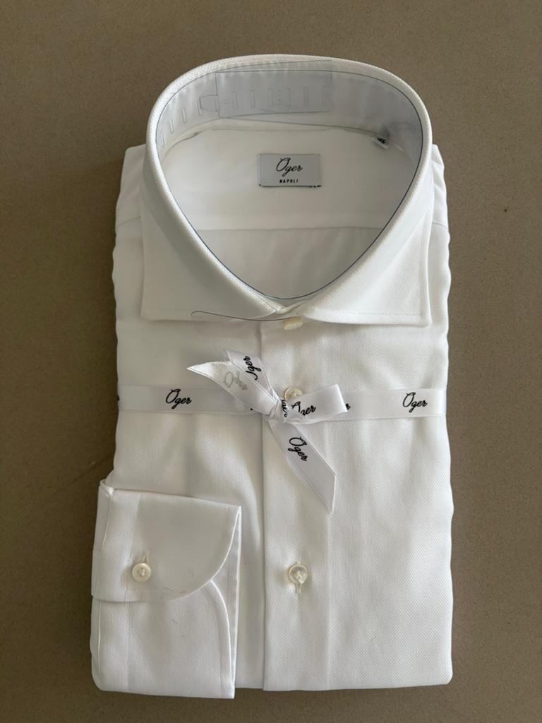 Oger shirt 43, Kleding | Heren, Overhemden, Nieuw, Halswijdte 43/44 (XL), Wit, Ophalen