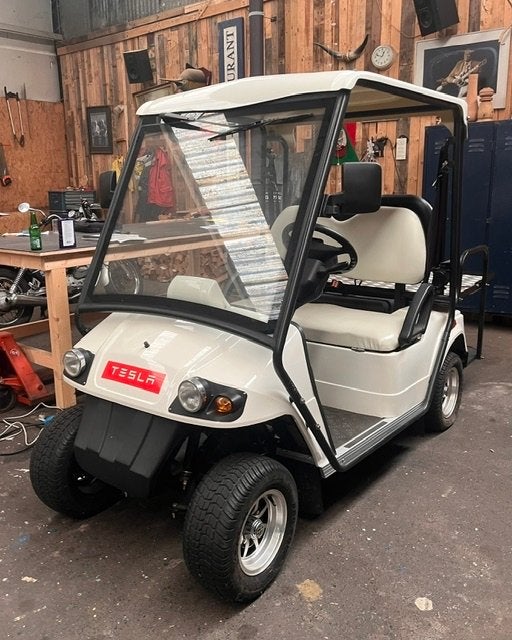 Golfkar met kenteken, Ophalen, Elektrisch
