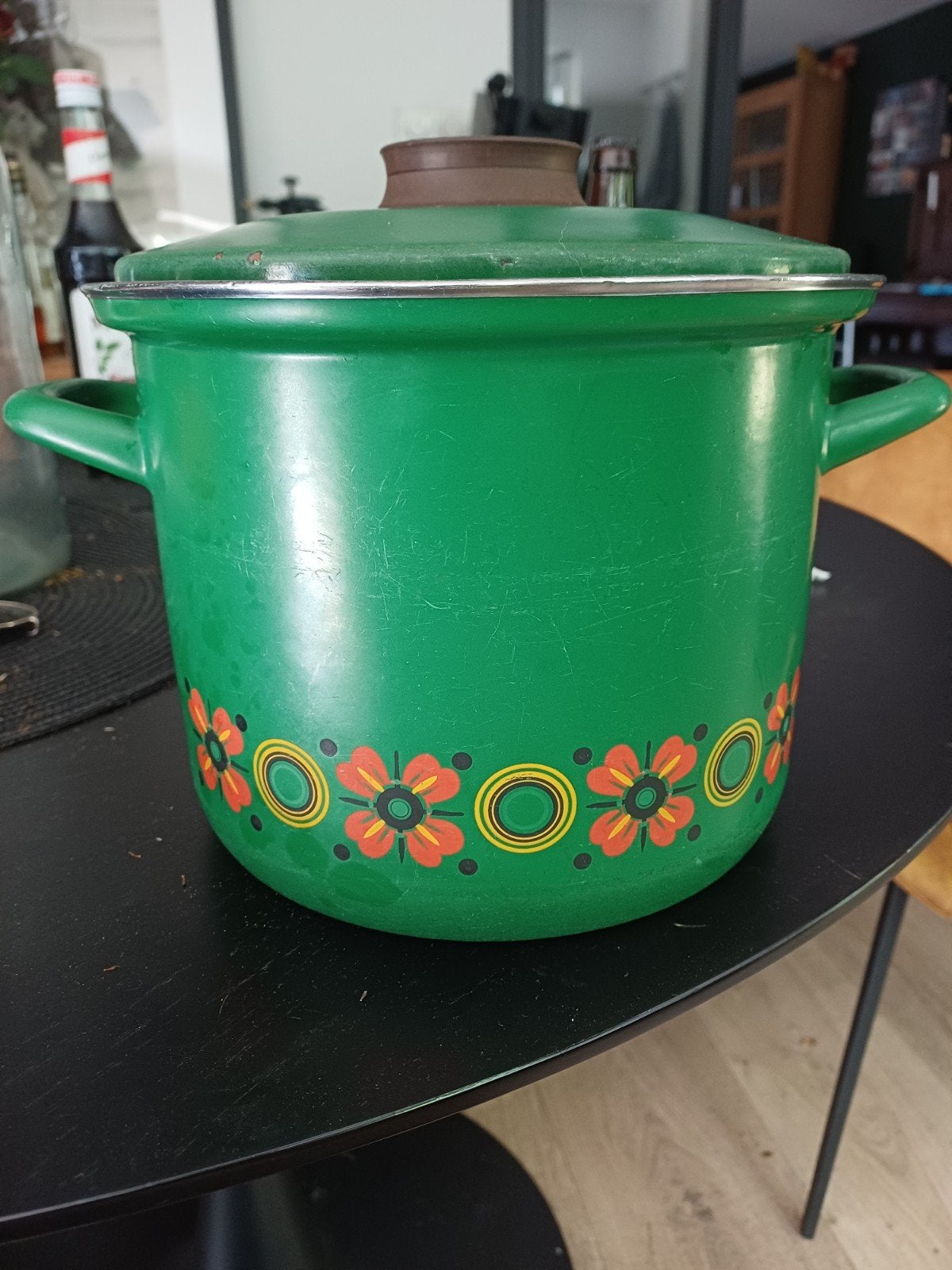 Oma's soeppan - Ruime emaille kookpan (5+ liter), Ophalen, Rvs