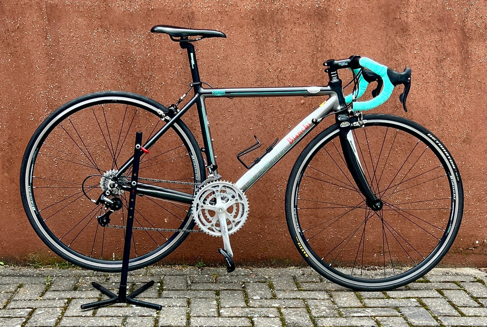 Unieke retro Bianchi Via Nirone 7 in maat 50 ALS NIEUW, Fietsen en Brommers, Fietsen | Racefietsen, 28 inch, Velgrem, Aluminium
