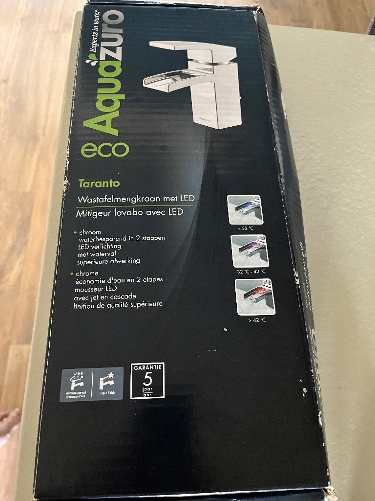 wastafelmengkraan Aquazuro Taranto, Ophalen, Nieuw, Chroom, Kraan