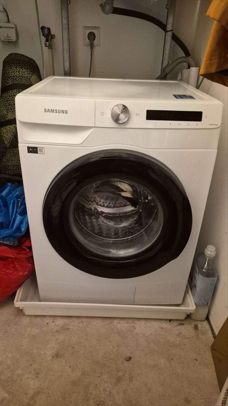 Smart Samsung WW90T534AAW Wasmachine - 9 kg / 1400 toeren, Ophalen, 1200 tot 1600 toeren, Gebruikt, 8 tot 10 kg