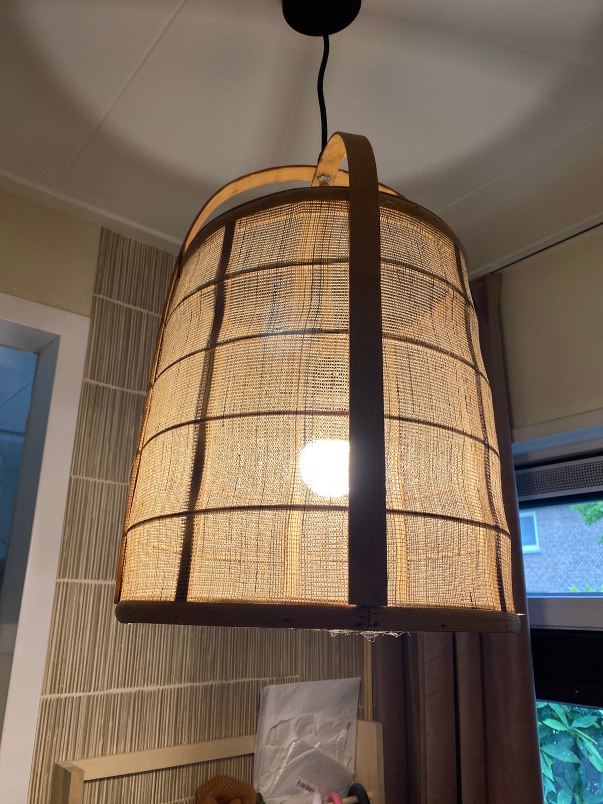 Hanglamp, Ophalen, Zo goed als nieuw, Natuurlijk materiaal