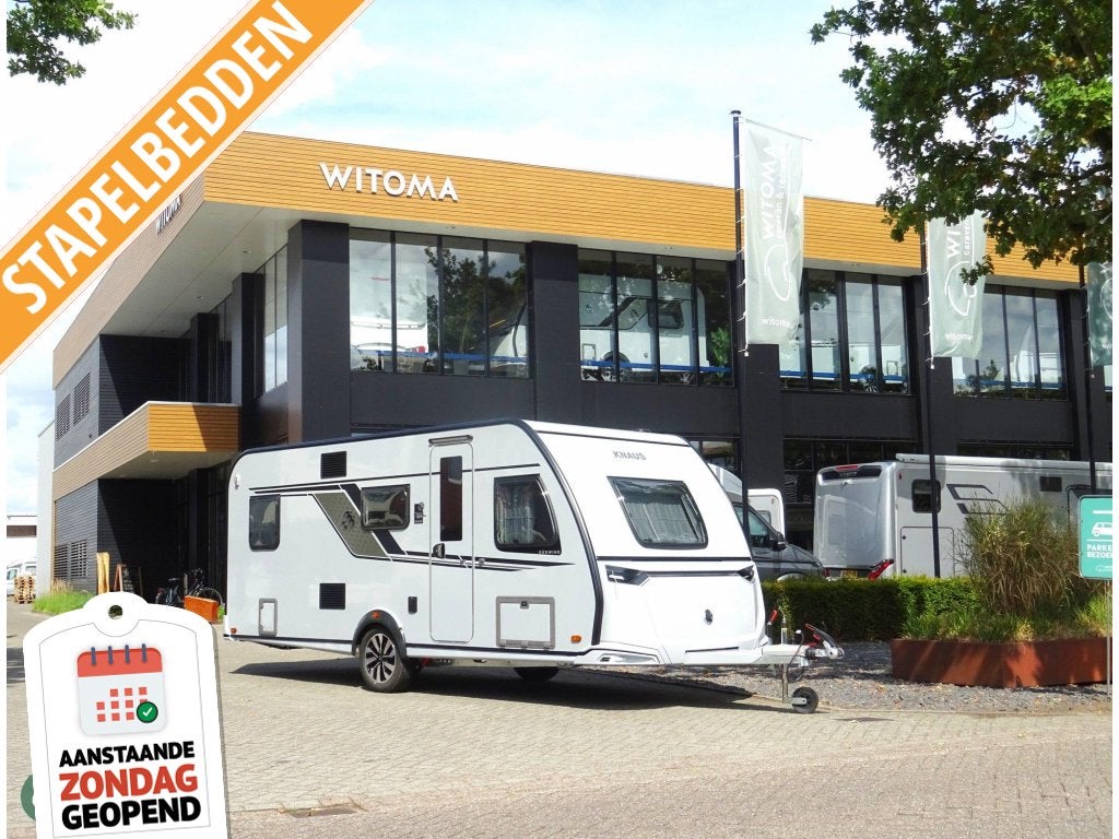 Knaus Sudwind Black Selection 500 QDK ZONDAG 11 OKT OPEN HUI, Bedrijf, Treinzit, Dwarsbed, 5 tot 6 meter