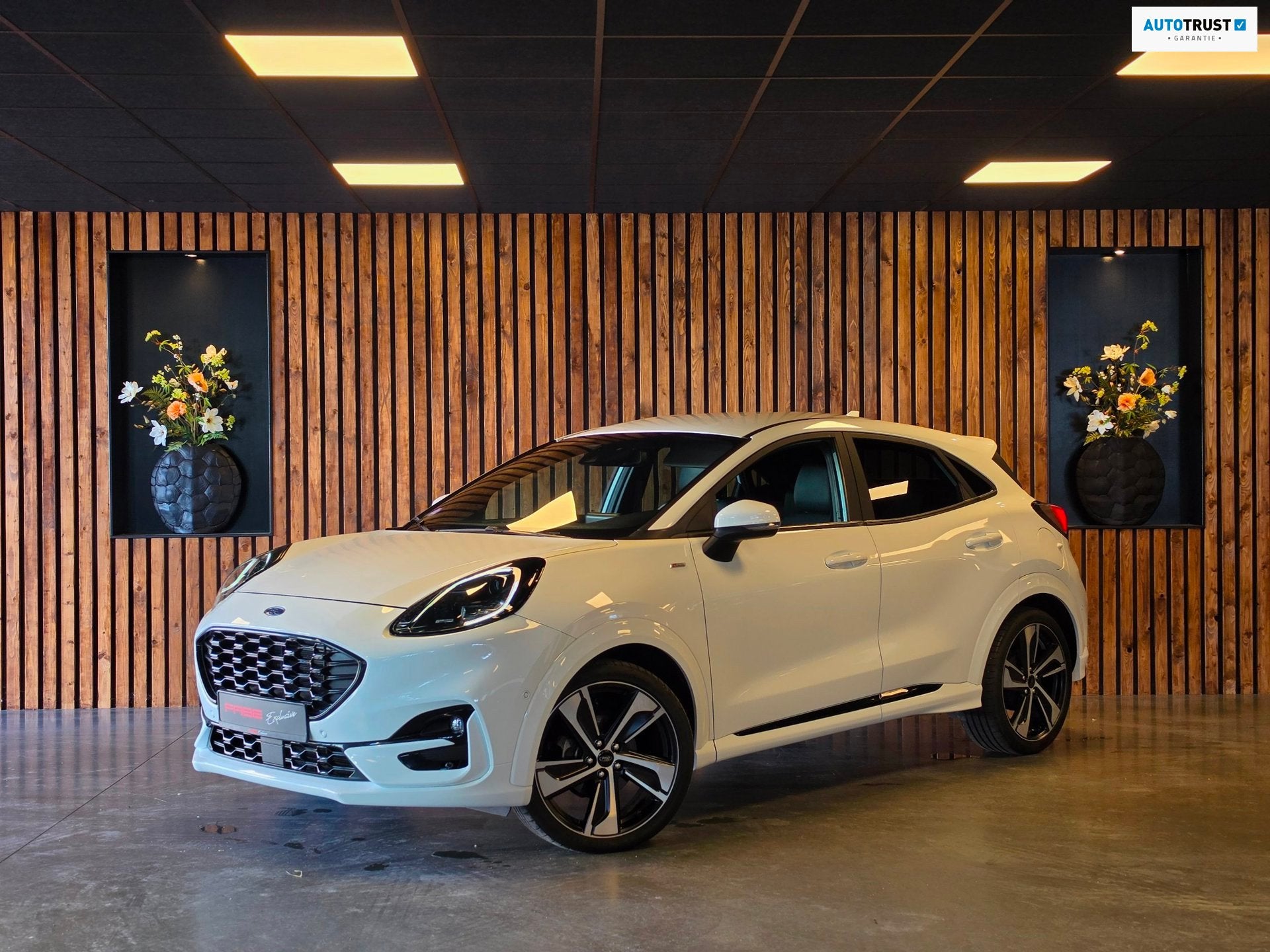 Ford Puma 1.0 EcoBoost ST-Line X l Carplay l B&O l Trekhaak, 125 pk, 1226 kg, Wit, Bedrijf