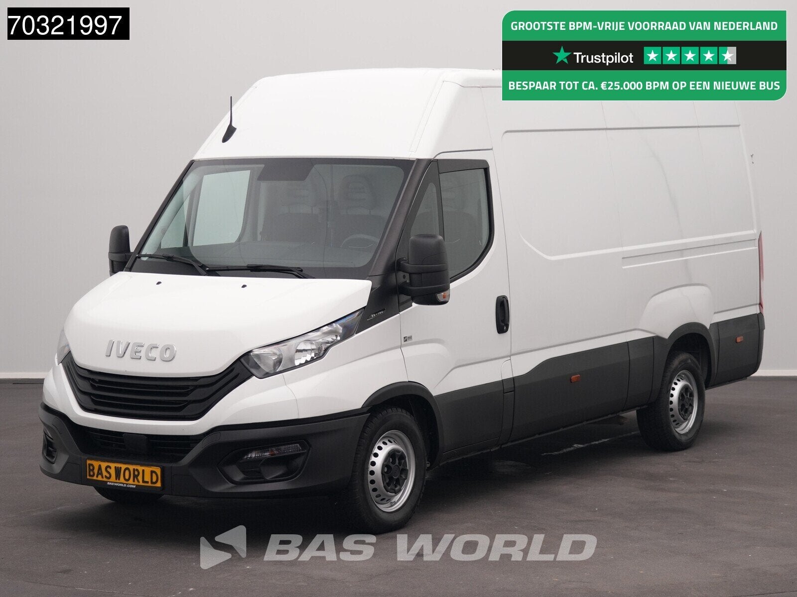 Iveco Daily 35S14 L2H2 Airco Cruise 3.5t Trekgewicht Euro6 L, Auto's, Bestelauto's, Stof, Gebruikt, Euro 6, Iveco