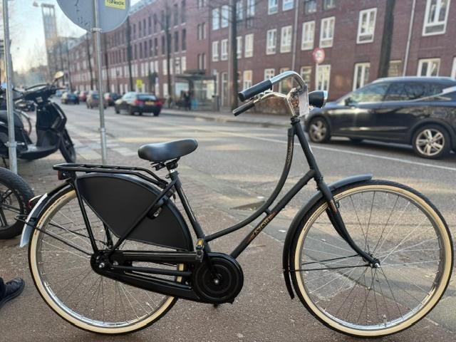 Azor Carolina Budget – Oma Staal Remnaaf 49 cm Matzwart, Ophalen, Terugtraprem, 47 tot 50 cm, 1095AR