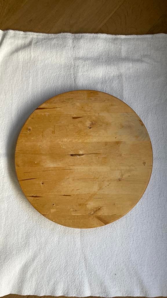 Draaiplateau hout dienblad draaibaar serveerplank, Huis en Inrichting, Keuken | Keukenbenodigdheden, Ophalen of Verzenden, Gebruikt