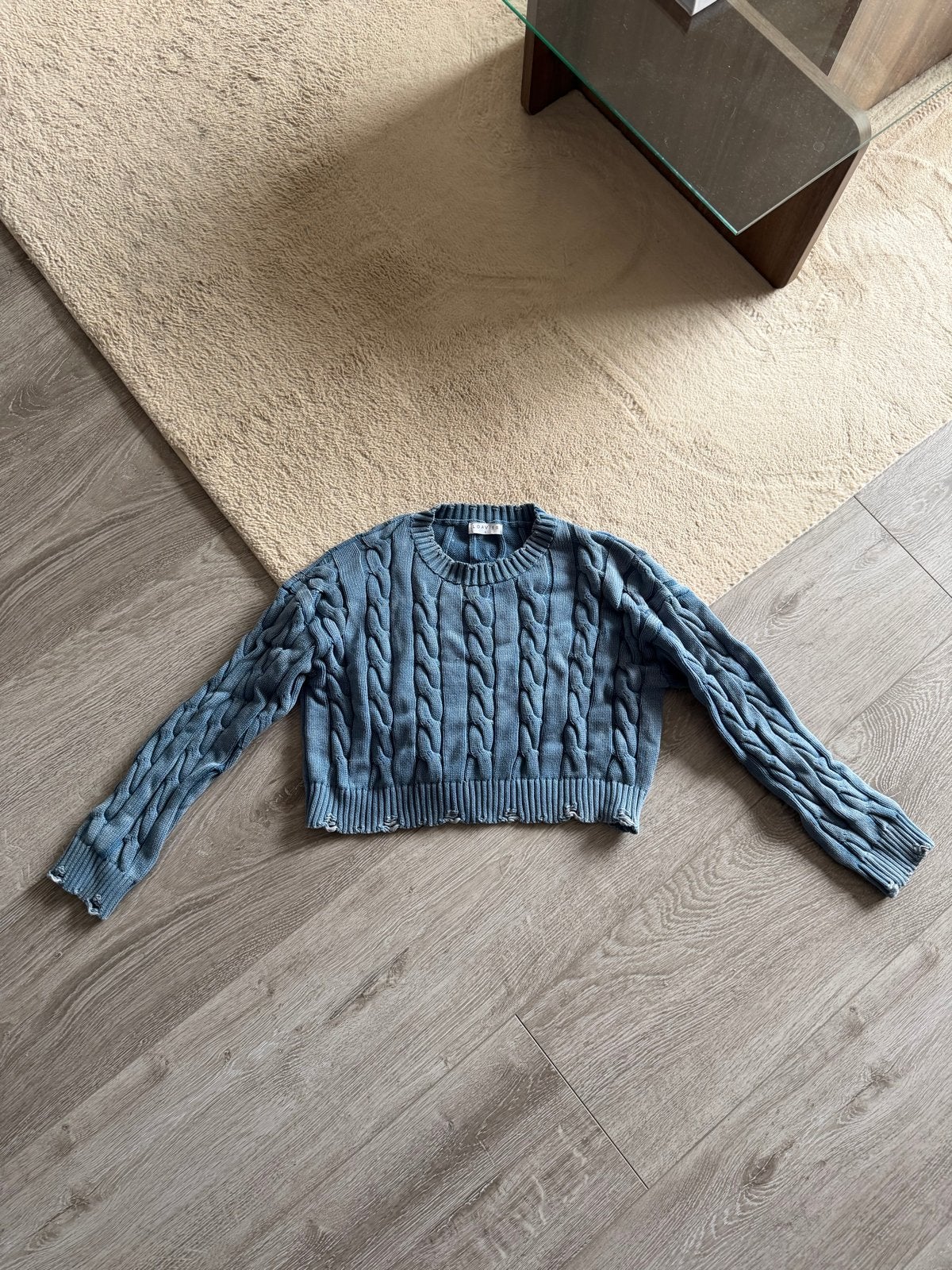 Loavies Denim Trui Maat S, Verzenden, Gedragen, Maat 36 (S), Blauw