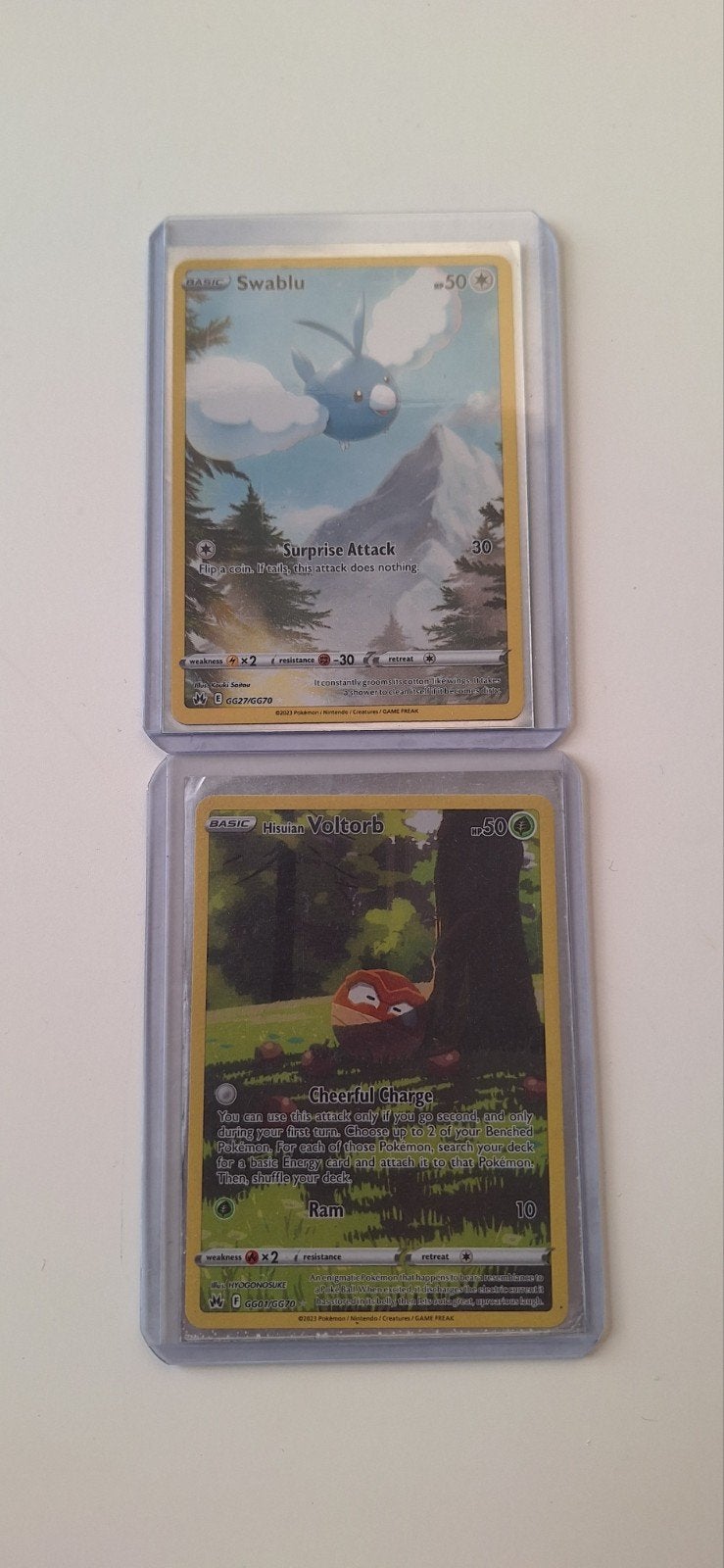 Pokémon Kaarten: Hisuian Voltorb en Swablu, Ophalen