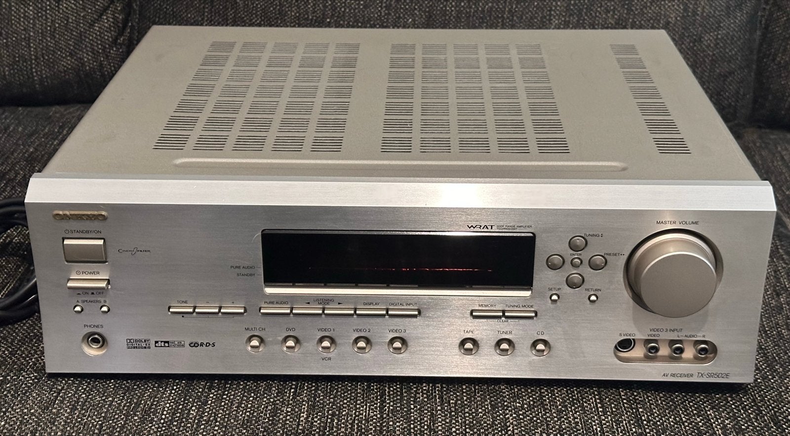Onkyo TX-SR502E 6.1 AV Receiver Versterker 470W, Ophalen, 120 watt of meer, Onkyo, Gebruikt