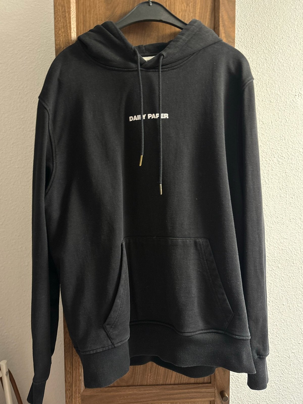 Daily Paper Hoodie Zwart Maat L, Verzenden, Gedragen, Maat 42/44 (L), Zwart