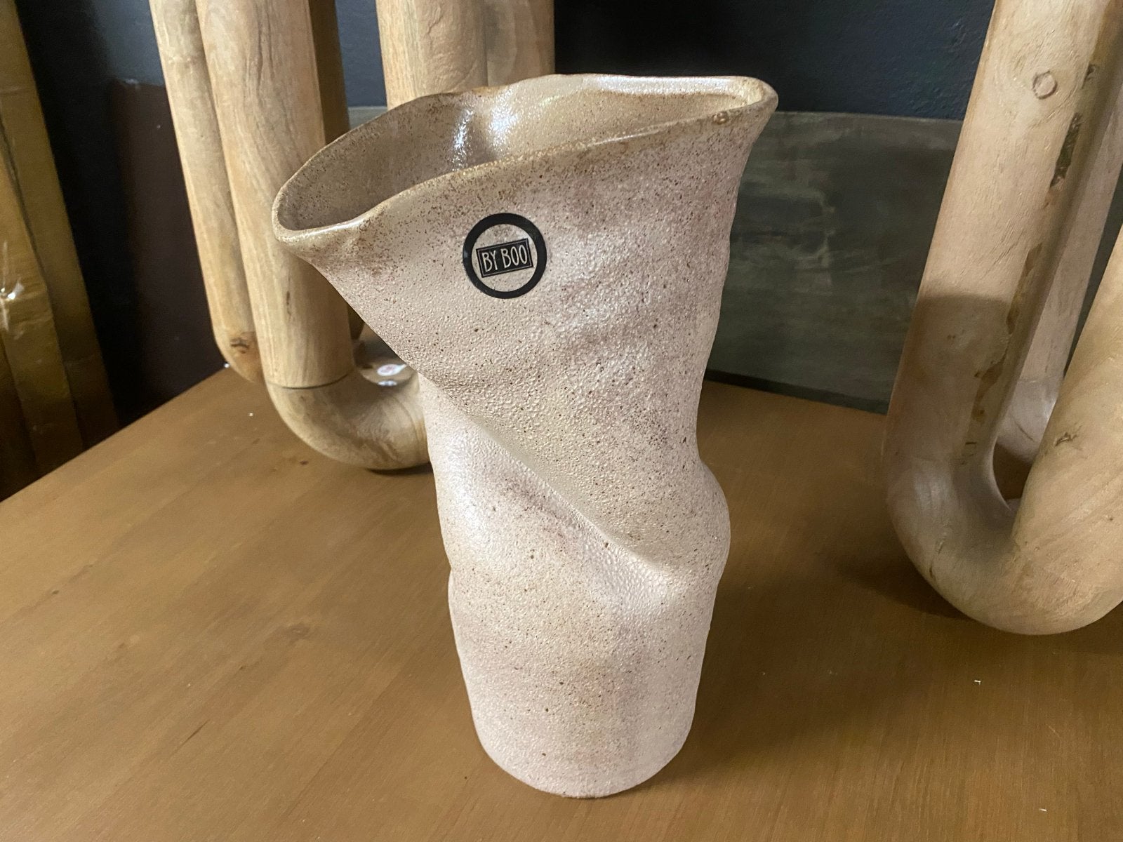 Organische Vaas - 35cm Bruin