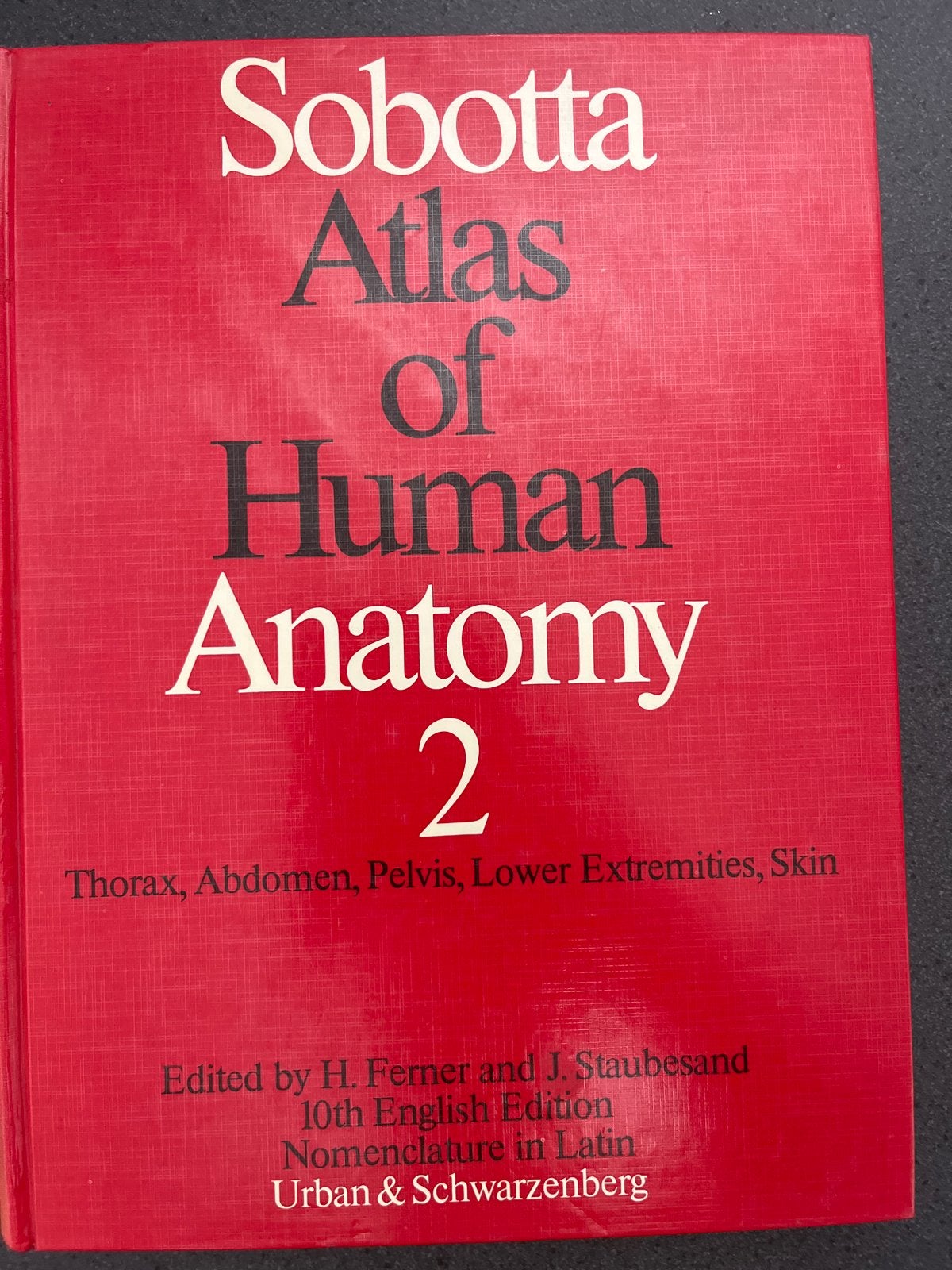 Sobotta Atlas of Human Anatomy Vol. 2 (10e Engelse editie), Boeken, Ophalen of Verzenden, Zo goed als nieuw, Natuurwetenschap