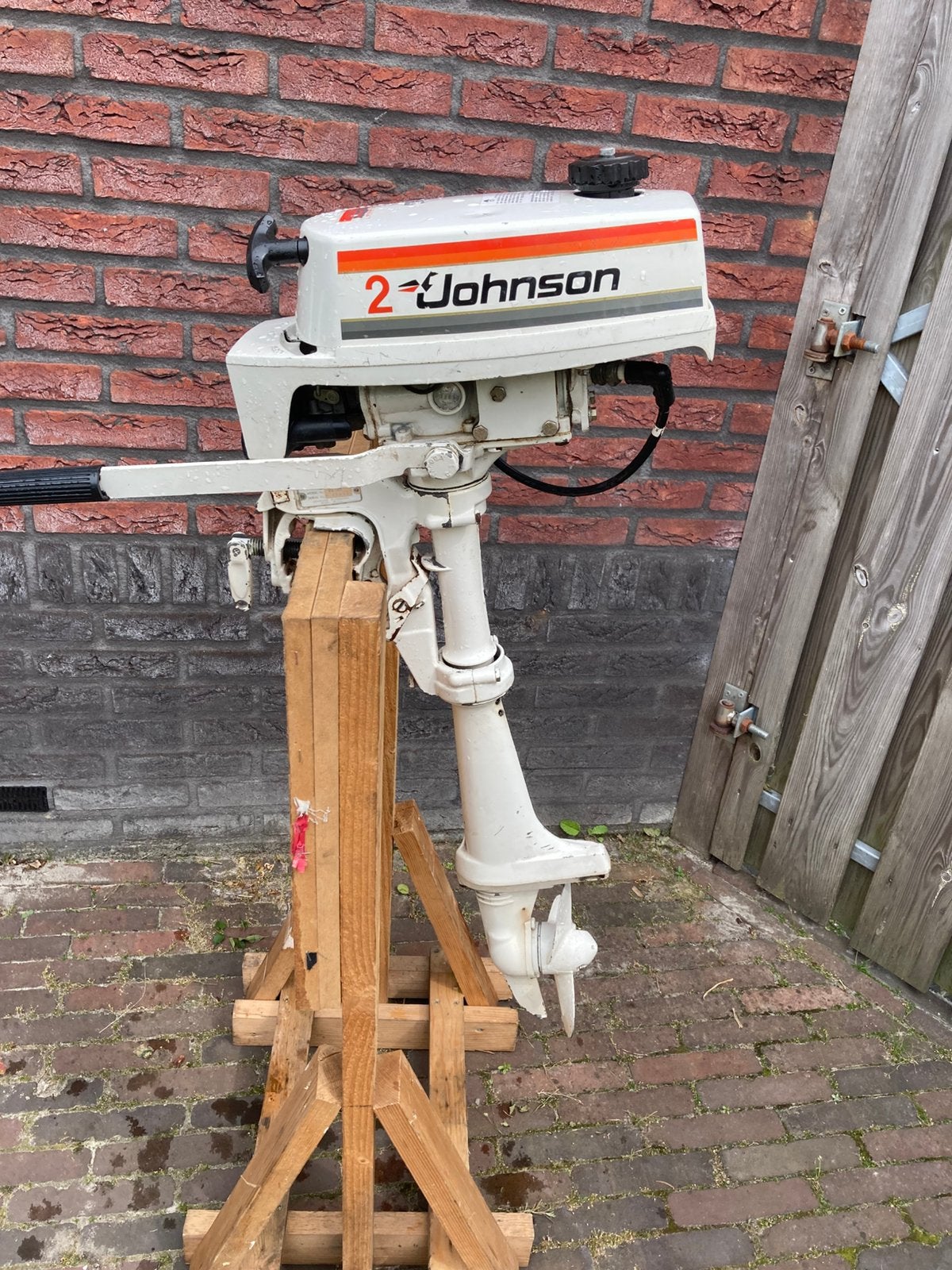 Johnson seahorse 2 pk 2 takt (1978) kortstaart, Ophalen, Gebruikt, Motor en Techniek, Zeilboot of Motorboot