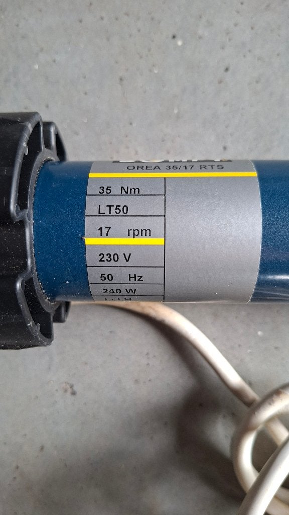 Somfy buismotor, Tuin en Terras, Zonneschermen, 150 tot 300 cm, Ophalen of Verzenden, Gebruikt, Overige typen